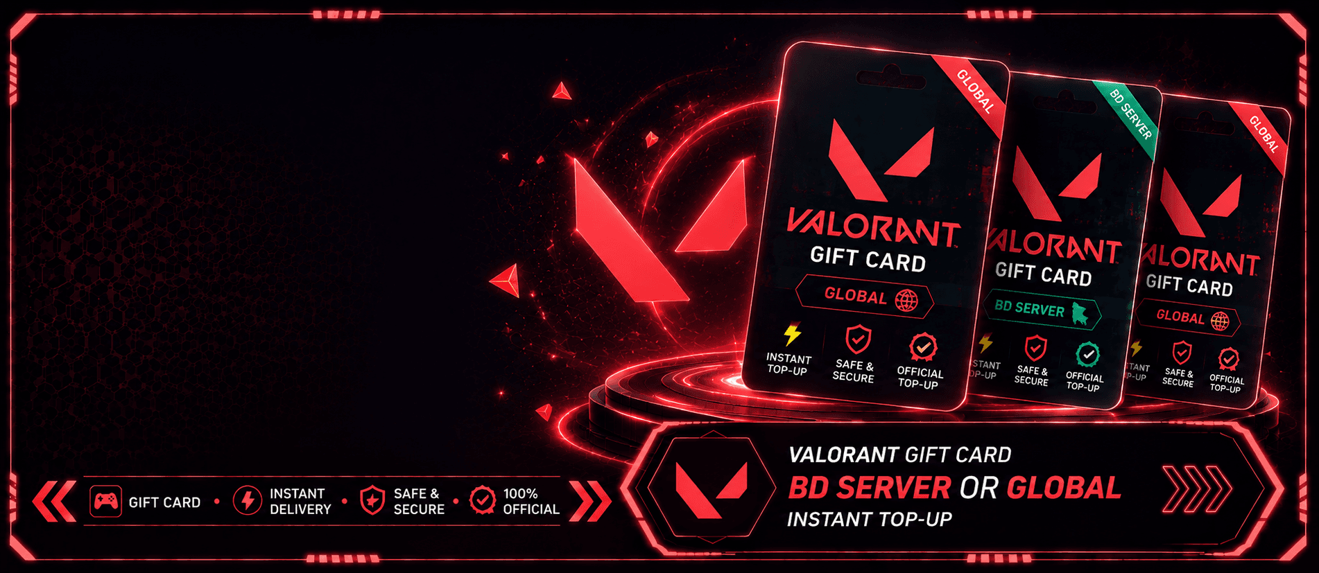Valorant Gift Card ( Bangladesh Or Global Server)